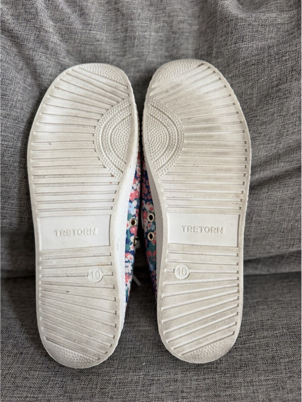 Tretorn Easy Nylite Floral Sneaker Mules Canvas Slip On Shoes Size 10 - Picture 6 of 11